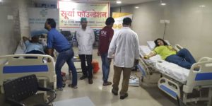 blood donation camp in midland hospital